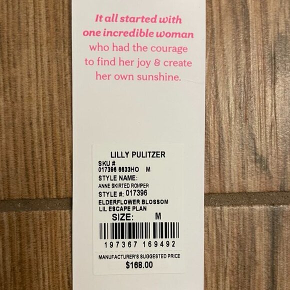 Lilly Pulitzer Anne Skirted Romper in Elderflower Blossom NWT - Size Medium - Picture 7 of 8